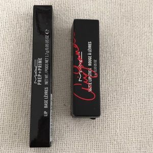 MAC lipstick and prep and prime